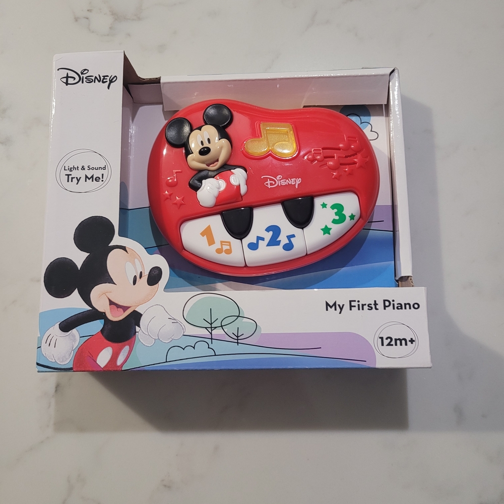 Disney Mickey Mouse Musical Piano Toy - Red and White